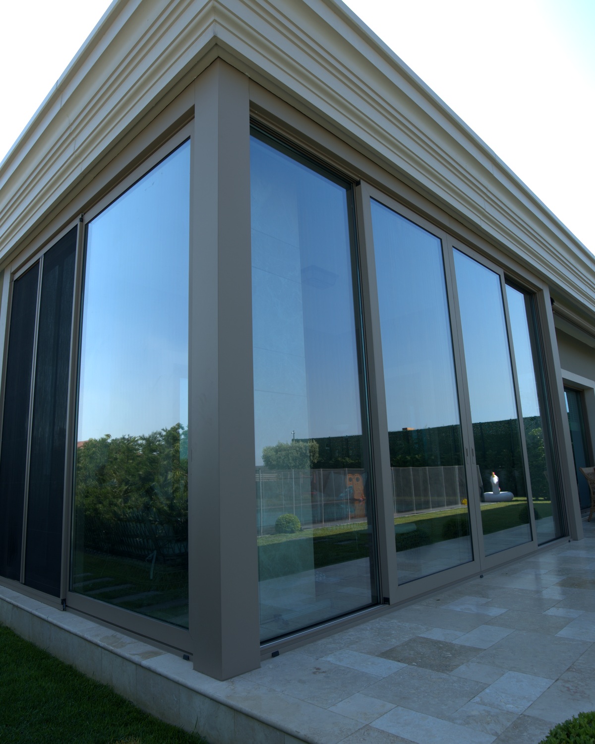 Lift and Slide Facade pergola installation, Başakşehir, İstanbul