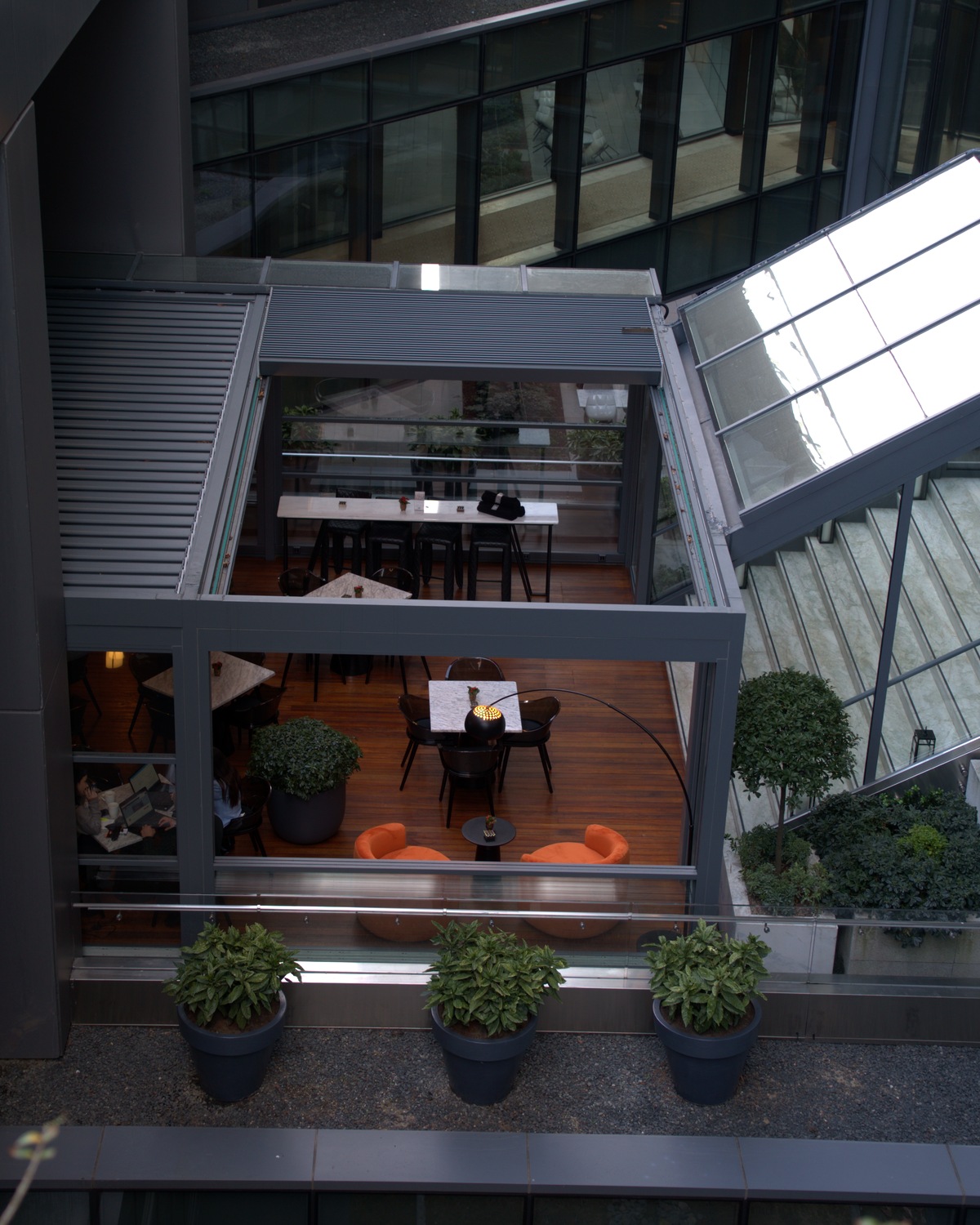 Atrium Glass Roof pergola installation, Şişli, İstanbul